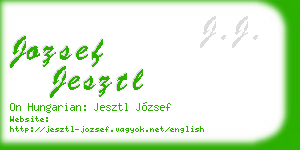 jozsef jesztl business card