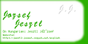 jozsef jesztl business card